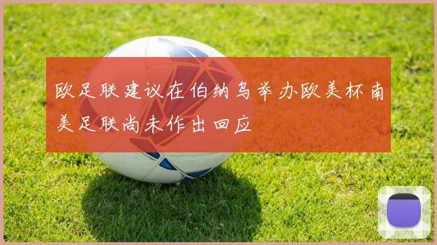 欧足联建议在伯纳乌举办欧美杯南美足联尚未作出回应